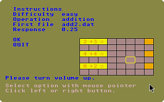 Simple Addition atari screenshot